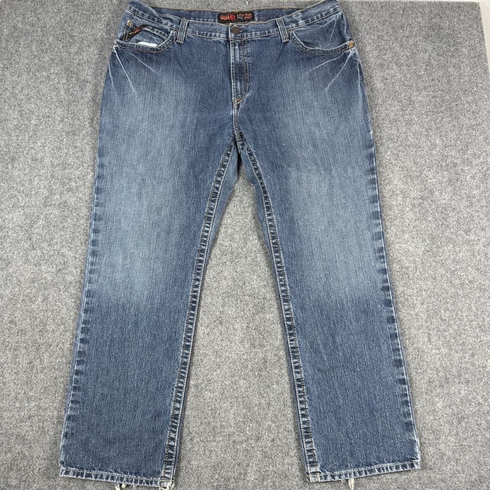 Ariat Work FR M4 Mens 42x32 Flame Resistant Bootcut Jeans CAT 2 Distressed